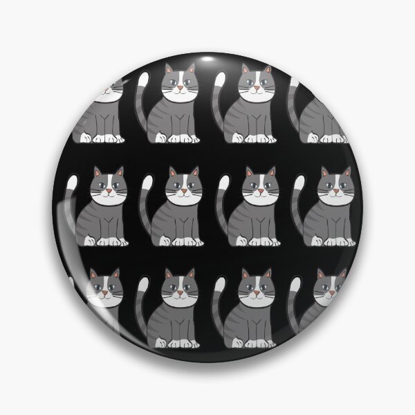 Item preview, Cute gray cat pattern designed and sold by Maful.