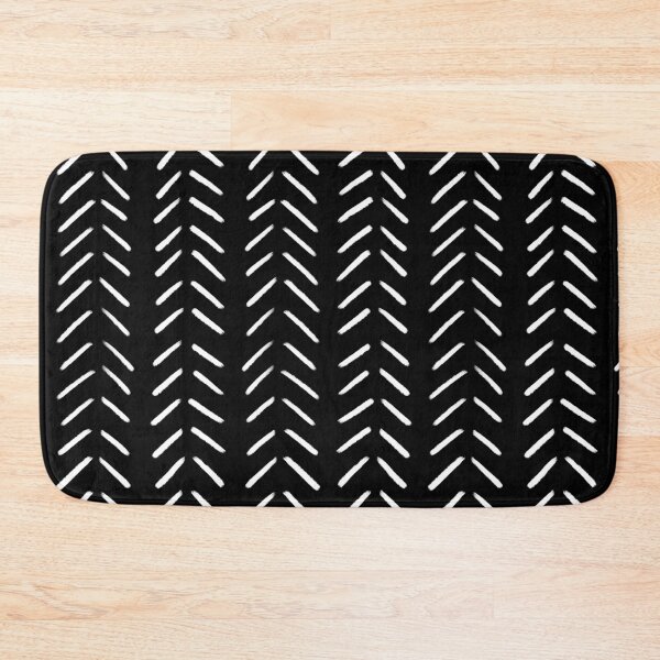 Item preview, Minimalist Hand Drawn Herringbone Pattern (white/black) designed and sold by Design Minds Boutique.