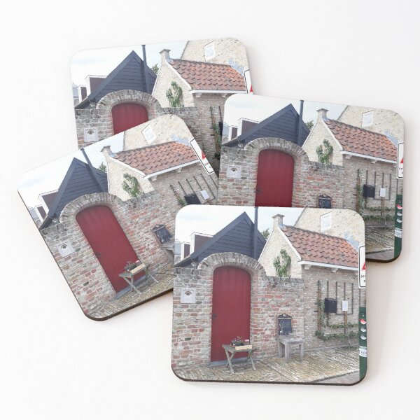 Item preview, Village in Holland. Cozy old alley. Small market at the house. Nostalgia. designed and sold by UnsereWelt.