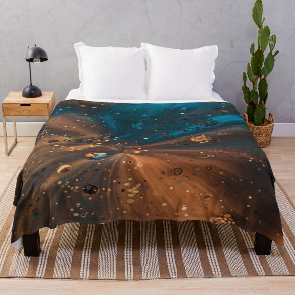 Item preview, Blue Gold Cooper Marble Art designed and sold by BEyourself be.