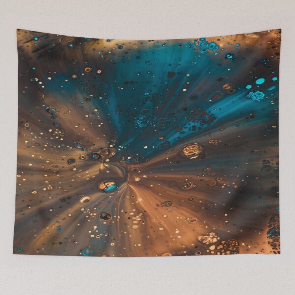Item preview, Blue Gold Cooper Marble Art designed and sold by BEyourself be.