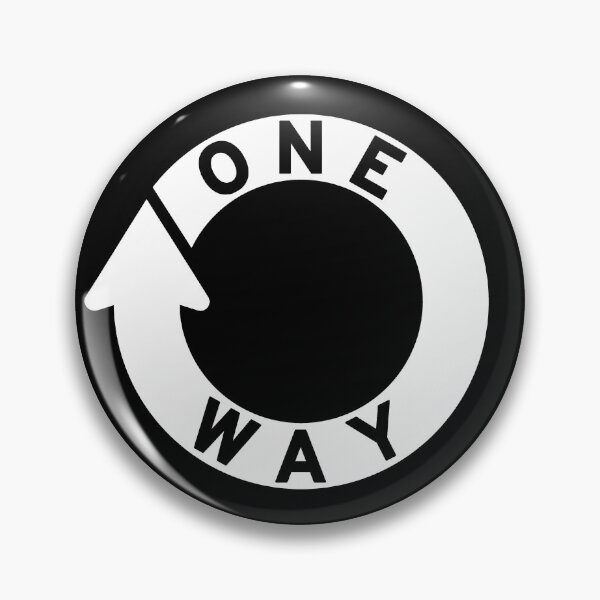 Item preview, ONE WAY (Up - white on black) designed and sold by Tree45.