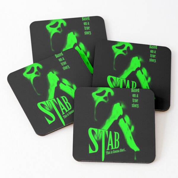 Item preview, Stab horror movie scream poster art  designed and sold by Pandorazbox.