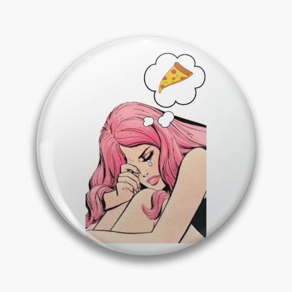 Item preview, Pop Art Comic Girl Crying - I Want Pizza designed and sold by TheTopHatGroup.