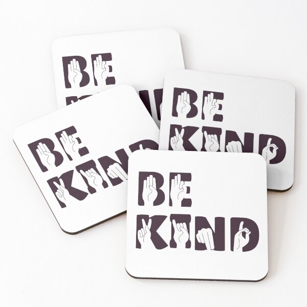 Item preview, Be kind deaf hand signs sign language gift birthday designed and sold by MoonCat26.