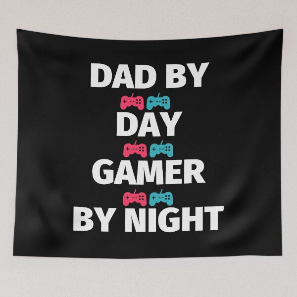 Item preview, Dad by day gamer by night - Fathers Day Gamer Dad T-Shirt Funny Gift Shirt designed and sold by piskwi.