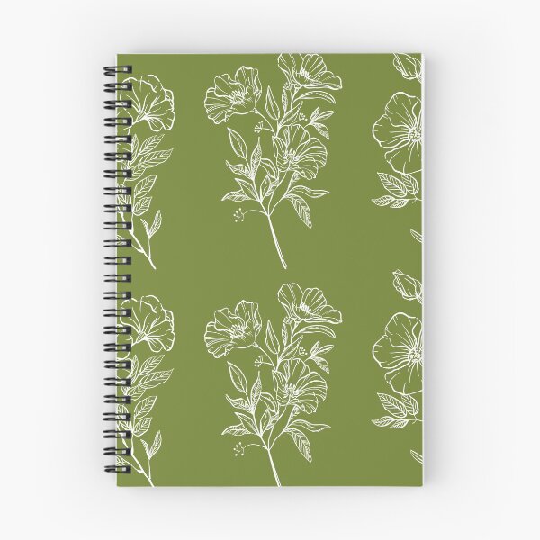 Aperçu de l'œuvre Fleurs blanches de printemps vert créée et vendue par Buckverse.