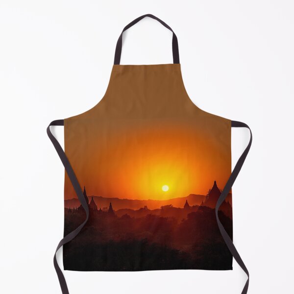 Item preview, Myanmar. Bagan. View from the top of the Temple. Red Hue Sunset. designed and sold by vadim19.