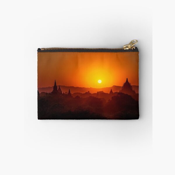 Item preview, Myanmar. Bagan. View from the top of the Temple. Red Hue Sunset. designed and sold by vadim19.