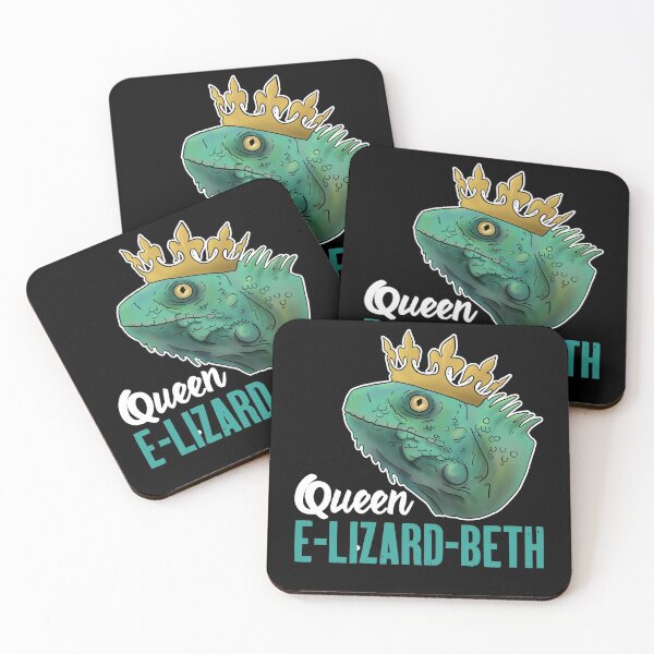 Item preview, Funny Lizard Gift Queen E-Lizard-Beth Britain designed and sold by Mesyo.