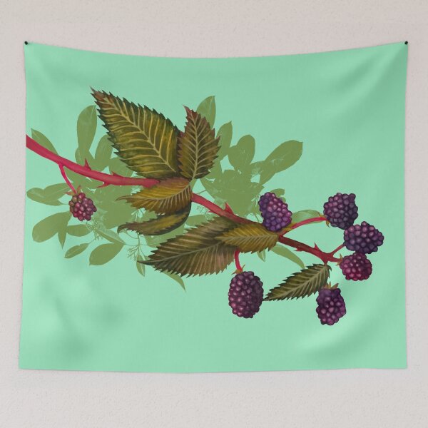 Item preview, Blackberry Vine designed and sold by SarahCerulean.