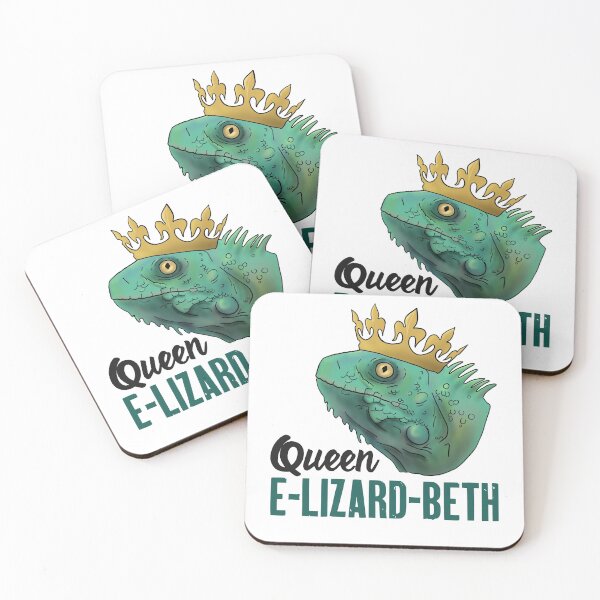Item preview, Funny Lizard Gift Queen E-Lizard-Beth Britain designed and sold by Mesyo.