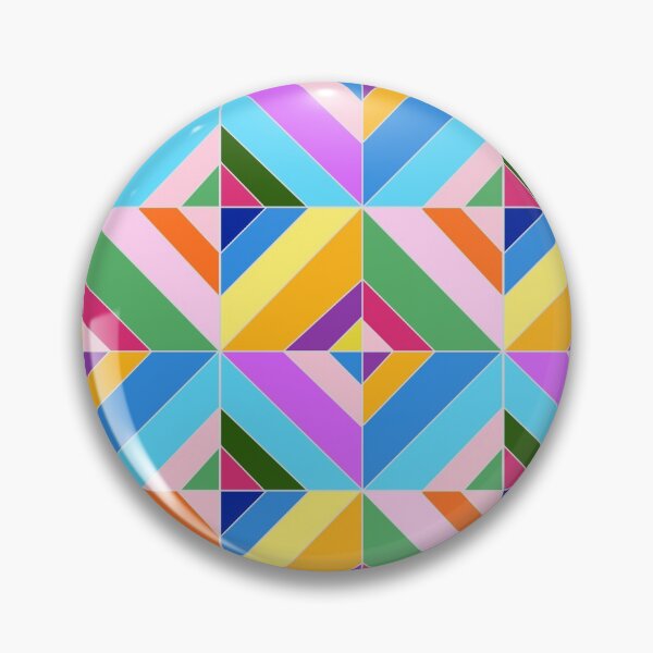 Item preview, Colourful patchwork ,quilt,geometric shapes ,boho pattern  designed and sold by MariaMarinova.