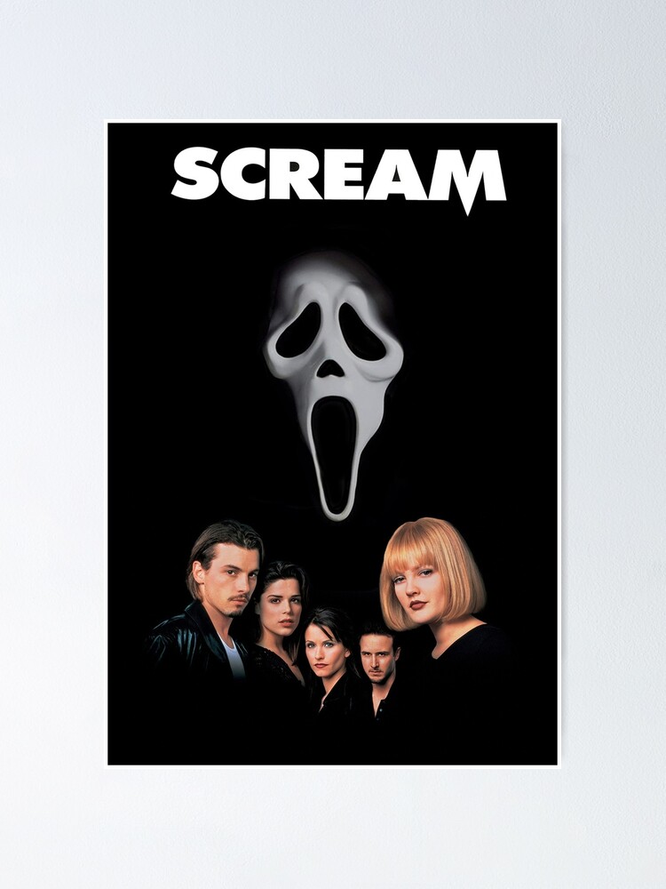 Te gustan las películas de terror? Poster de Scream la original.