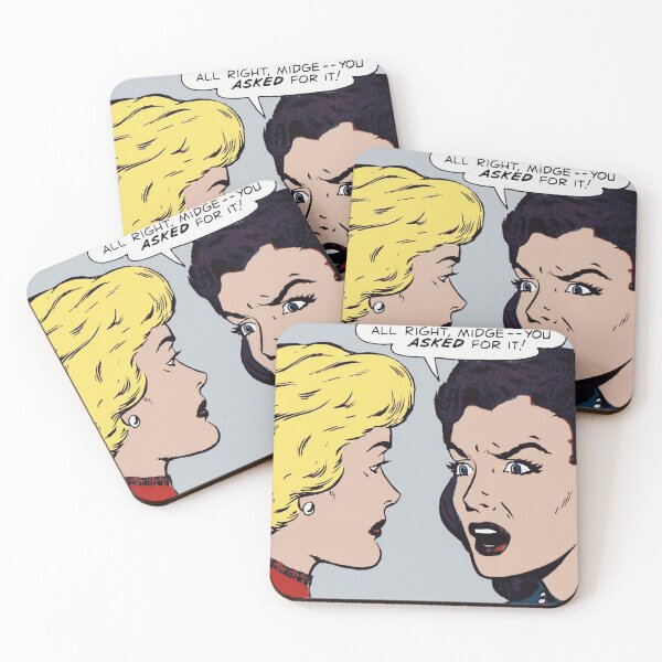 Item preview, Comic Girls Arguing designed and sold by brushandframes.