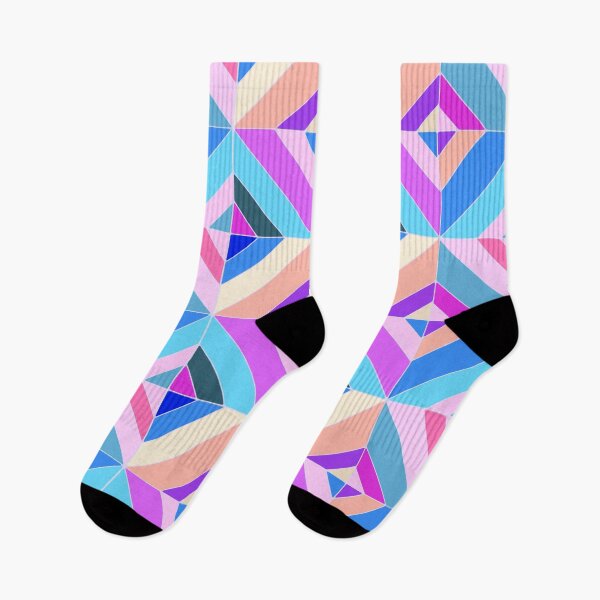 Item preview, Colourful patchwork ,quilt,geometric shapes ,boho pattern  designed and sold by MariaMarinova.