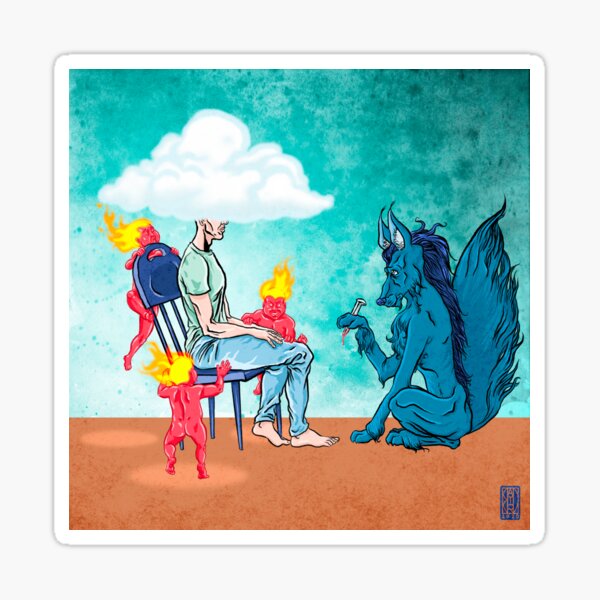 "Cloud Head" Sticker