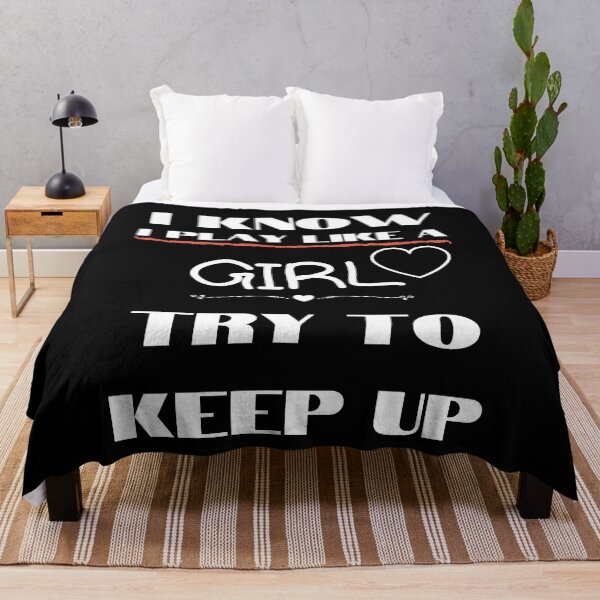 Item preview, I Know I Play Like A Girl Try To Keep Up Soccer T-Shirt Golf Gift T-Shirt designed and sold by piskwi.