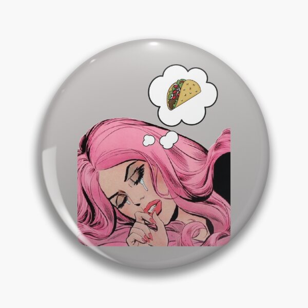 Item preview, Pop Art Comic Girl Crying - I Want Tacos designed and sold by TheTopHatGroup.