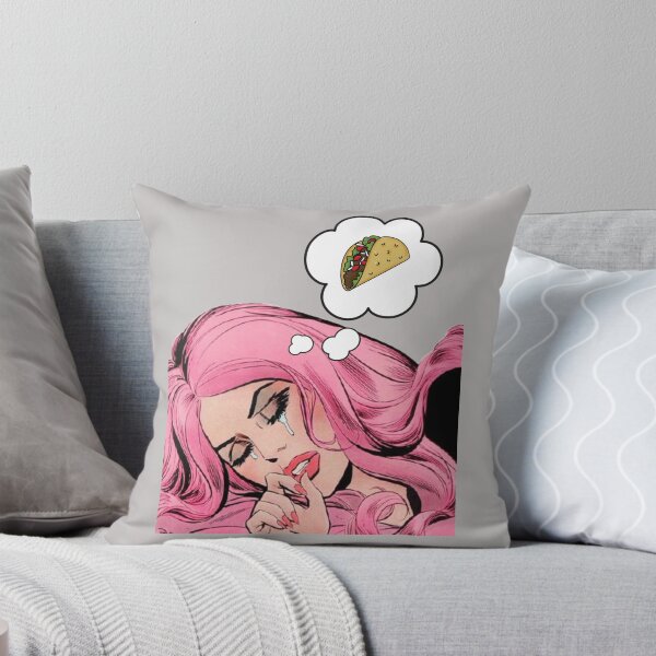 Item preview, Pop Art Comic Girl Crying - I Want Tacos designed and sold by TheTopHatGroup.
