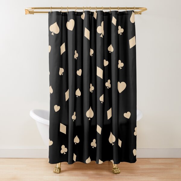 Beige, Brown and Black Abstract  Shower Curtain for Sale by deecdee