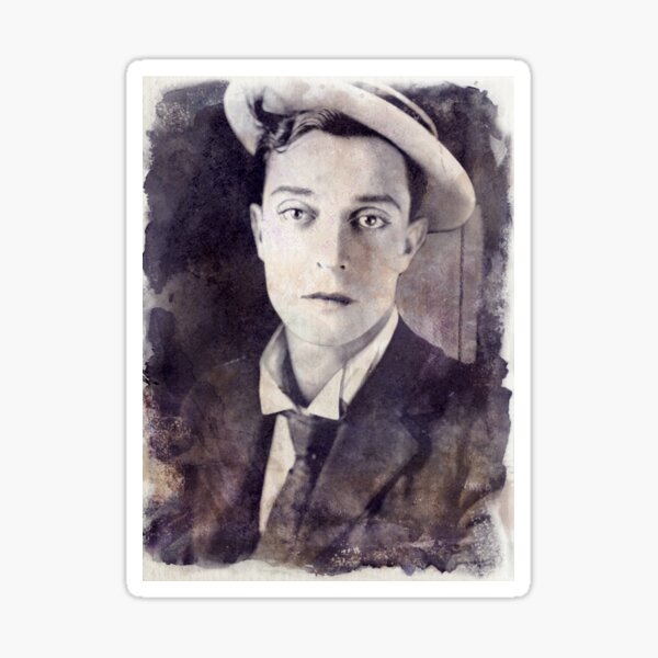 Item preview, Buster Keaton - Watercolor Vintage - D14 designed and sold by DecoWords.
