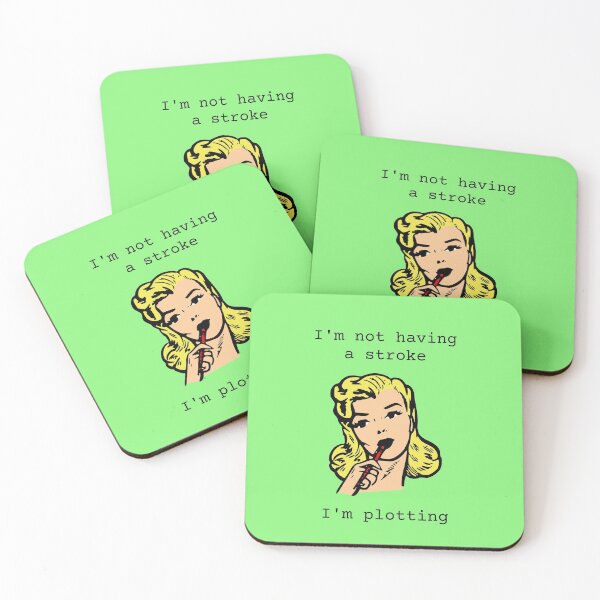 Item preview, I'm not having a stroke; I'm plotting // funny designs for writers designed and sold by vela-ramhorn.