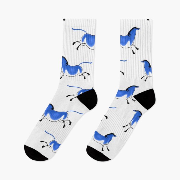 Item preview, Prehistoric przewalski´s horse in electric blue designed and sold by Iker Paz Studio.