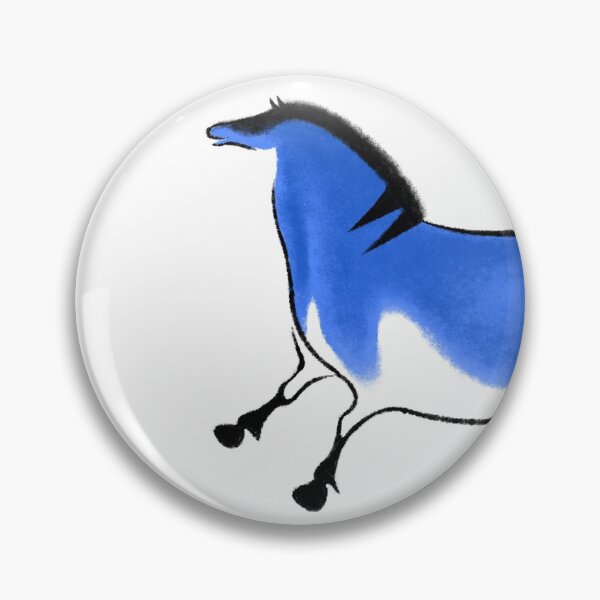 Item preview, Prehistoric przewalski´s horse in electric blue designed and sold by Iker Paz Studio.