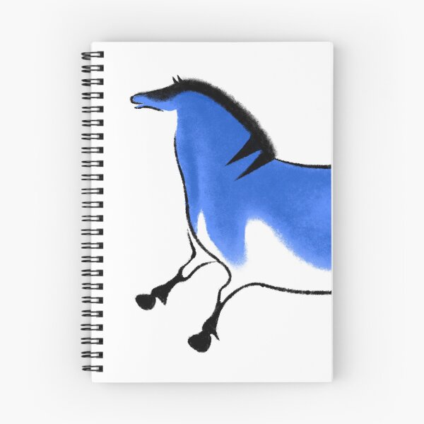 Item preview, Prehistoric przewalski´s horse in electric blue designed and sold by Iker Paz Studio.