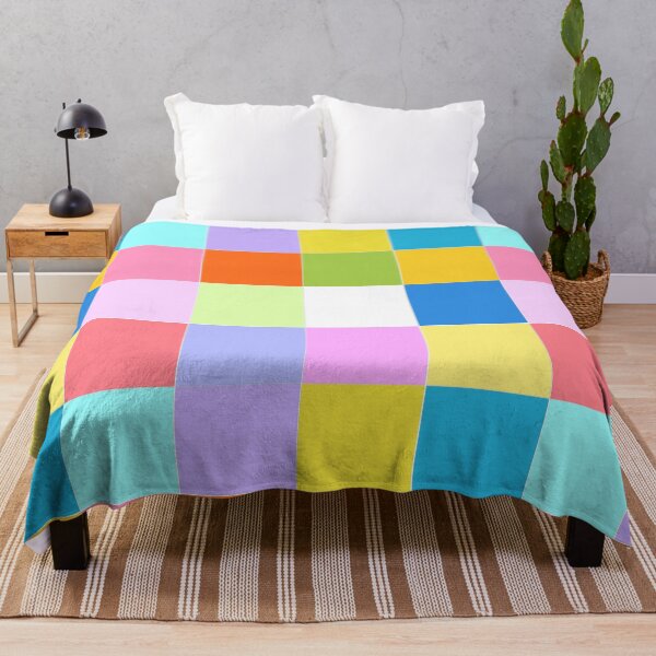 Item preview, Colourful patchwork ,quilt,geometric shapes ,boho pattern  designed and sold by MariaMarinova.