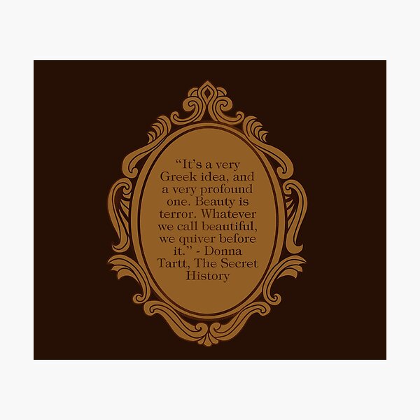 Item preview, The Secret History Donna Tartt Dark Academia Bookish Book Quotes designed and sold by BooksAndFlowers.