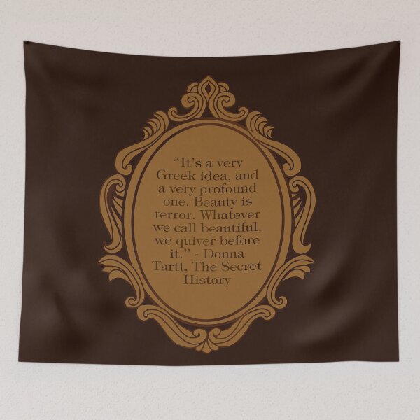 Item preview, The Secret History Donna Tartt Dark Academia Bookish Book Quotes designed and sold by BooksAndFlowers.