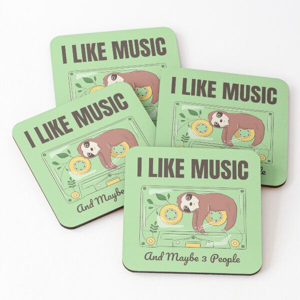 Item preview, I Like Music And Maybe 3 People Music Lovers Mixed Tape Cassette Tapes designed and sold by KLINESTORE.