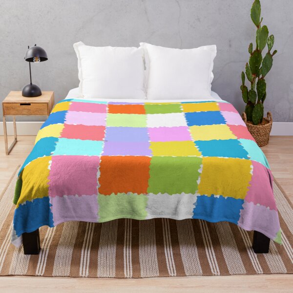 Item preview, Colourful patchwork ,quilt,geometric shapes ,boho pattern  designed and sold by MariaMarinova.