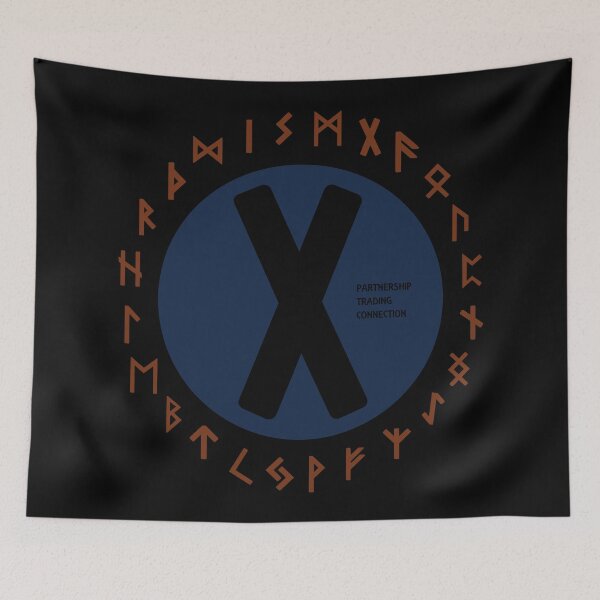 Item preview, Blue Gebo Futhark Rune Symbols designed and sold by Depic Spirit.