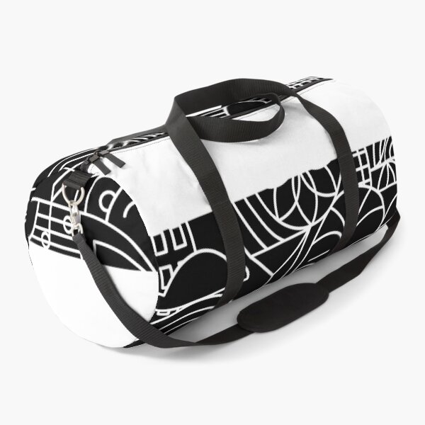 Black Tracery Duffle Bag