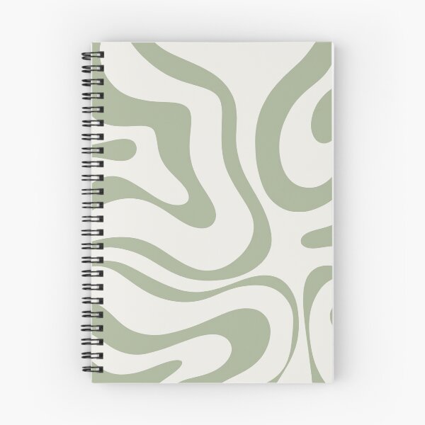 Item preview, Modern Liquid Swirl Abstract Pattern in Sage Green Tones designed and sold by kierkegaard.