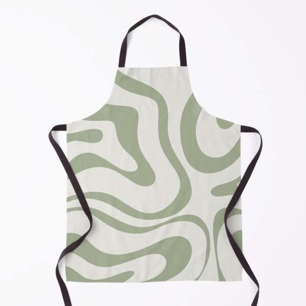 Item preview, Modern Liquid Swirl Abstract Pattern in Sage Green Tones designed and sold by kierkegaard.