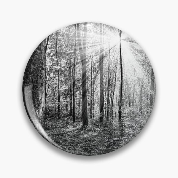 Item preview, Sun Shining Through Trees in Monochrome designed and sold by CoolHippoQuotes.