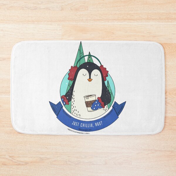 Item preview, Just Chillin HBU? (Penguin) designed and sold by Arctic-Teeshop.