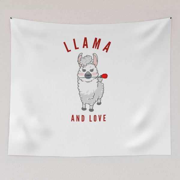 Artikelvorschau, Alles was du brauchst ist Liebe, Lama entworfen und verkauft von HAMSAN'S  STORE.