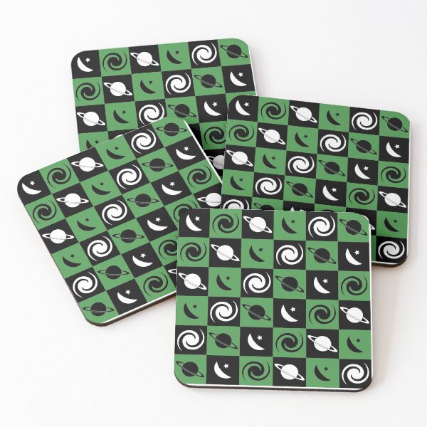 Item preview, Pattern Chessboard Black And Green designed and sold by CeciLop.