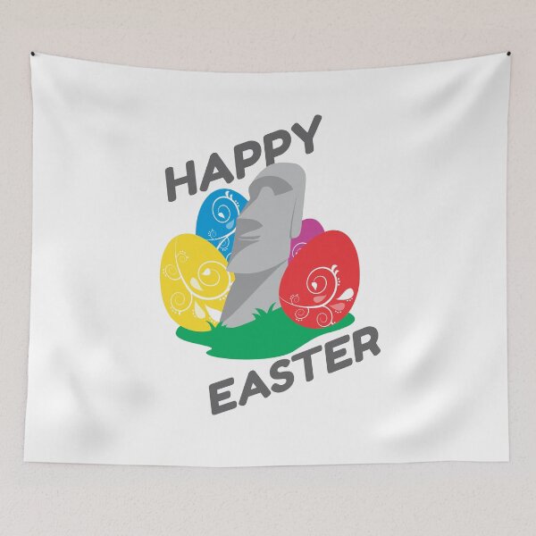 Item preview, Happy Easter Island designed and sold by Phabbz.