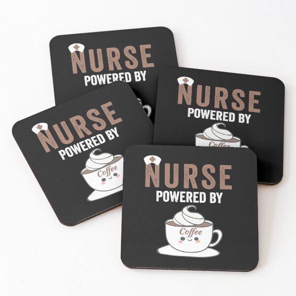 Item preview, NURSE POWERED BY COFFEE designed and sold by Hussain Shirts.