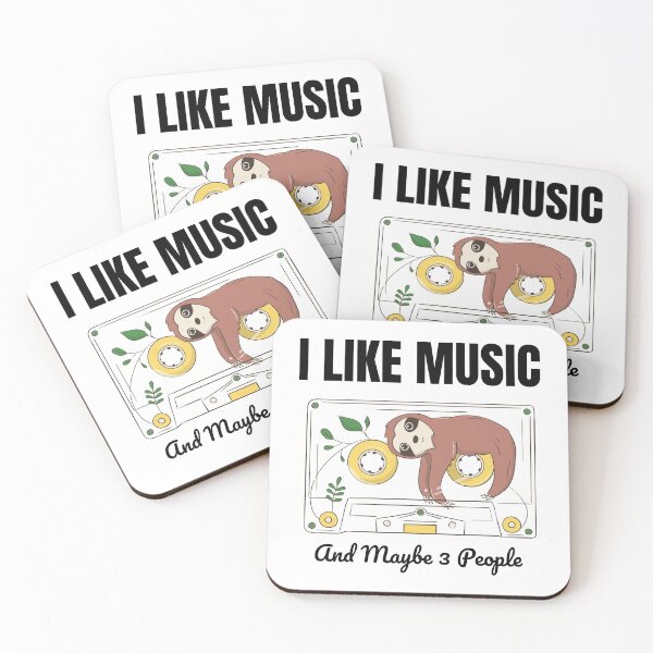 Item preview, I Like Music And Maybe 3 People Music Lovers Mixed Tape Cassette Tapes designed and sold by KLINESTORE.