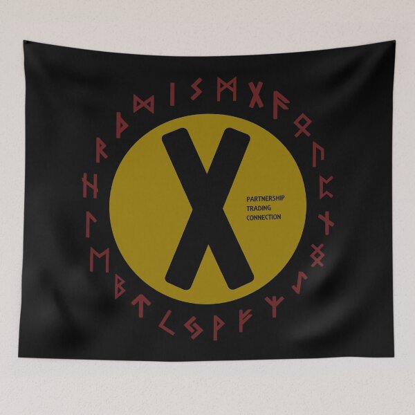 Item preview, Yellow Gebo Futhark Rune Symbols designed and sold by Depic Spirit.