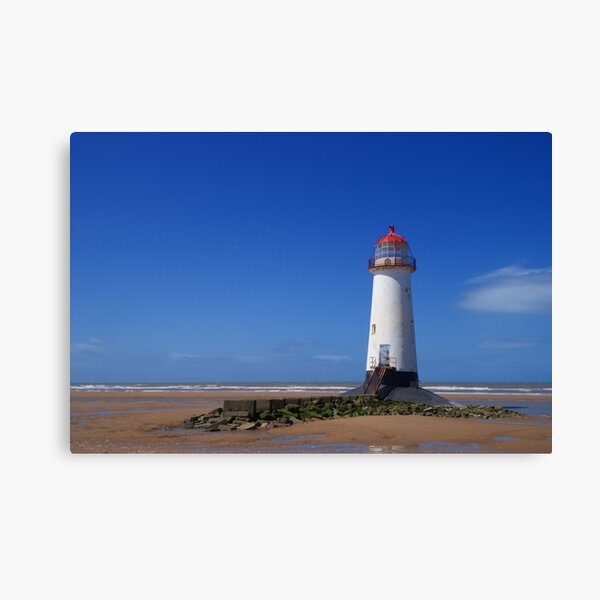 Point of Ayr Lighthouse at Talacre Beach Canvas Print
