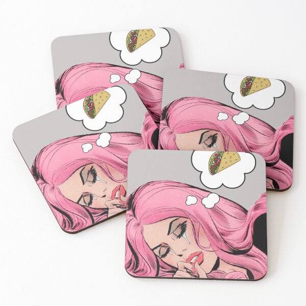 Item preview, Pop Art Comic Girl Crying - I Want Tacos designed and sold by TheTopHatGroup.