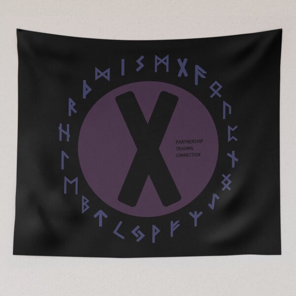 Item preview, Purple Gebo Futhark Rune Symbols designed and sold by Depic Spirit.